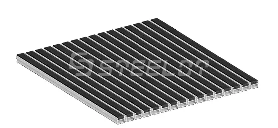 Алюминиевая решетка SteeGuard Стандарт резина