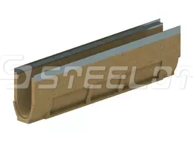 Лоток водоотводный полимербетонный SteePro PB DN100 H260