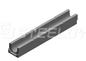Лоток водоотводный бетонный SteePlus M DN100 H130