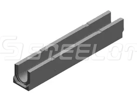 Лоток водоотводный бетонный SteePlus M DN100 H165