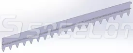 Разделитель-бордюр T-образный 1200-135-21,6-1,5, AISI 304