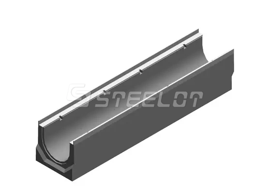 Бетонные водоотводные лотки SteePro DN160 с вертикальным выпуском