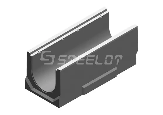 Бетонные водоотводные лотки SteePro DN300 с уклоном 0,5%
