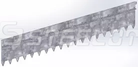 Разделитель-бордюр T-образный 1200-240-21,6-1,5